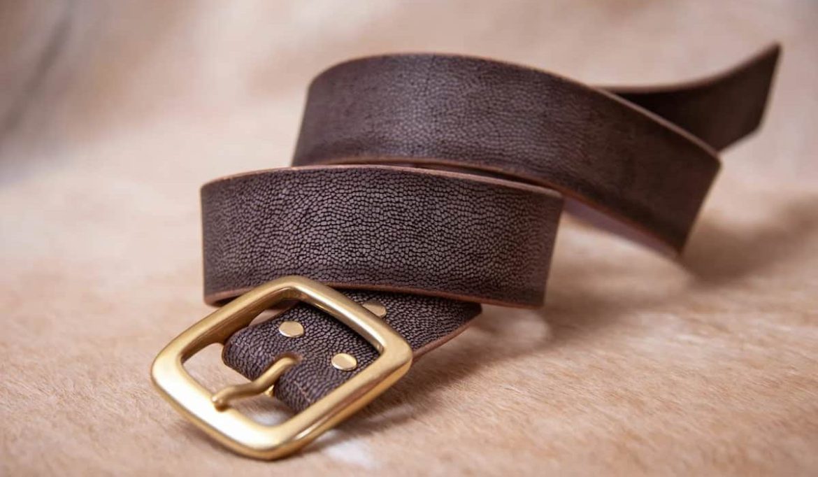 Synthetic leather belt on sale