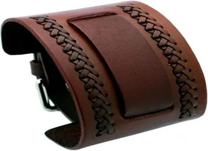 Price and purchase leather braided wristband with complete specifications